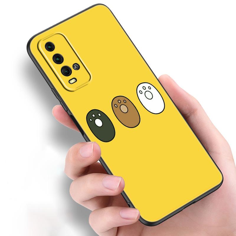 Niedliche Bär Panda Tier Silikon Handyhülle für Xiaomi Redmi Hinweis 11 10 9 8 Pro 11T 10T 10S 9S 8T 9 9A 9C 9T Schwarze Softcover