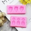 1/2Pcs Aromatherapy Candle Decoration Silicone Mold 3 Strawberry Pineapple Chocolate Mold Diy Cake Accessories