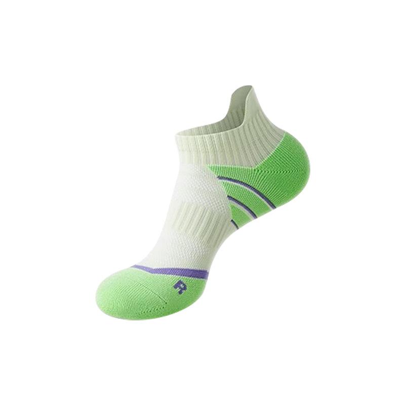 Sports Socks, Ladies, Short Socks, Sweat Absorbing and Breathable, Marathon Running, Badminton Socks, Towel Bottom, Short Tube