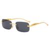 Superhot Eyewear 68816 Fashion 2022 Men Women Rectangle Sun Glasses Retro Vintage Rimless Sunglasses