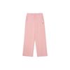 MLB Solid Color Mid-Rise Drawstring Logo Loose Sports Casual Pants Women Pants Pink 3FPTB2034-50PKN