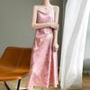Women's Spring and Summer Lean Jacquard Halter Dress with A Line Collar To Show The Temperament of The Mid-length Dress