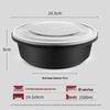 HANDUNYOU Disposable Round Lock-Lid Food Bowls