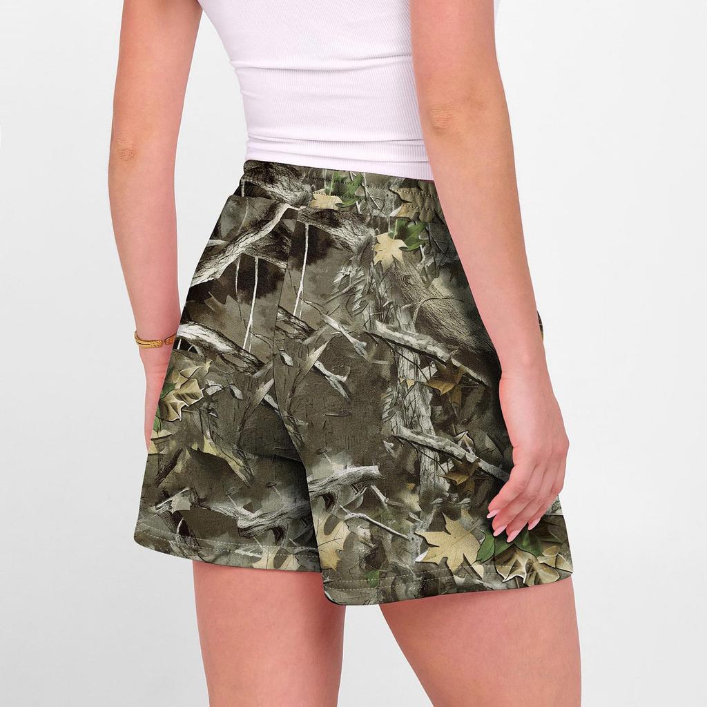 Unisex Camouflage Print Shorts Unisex Casual Stylish Athletic Shorts