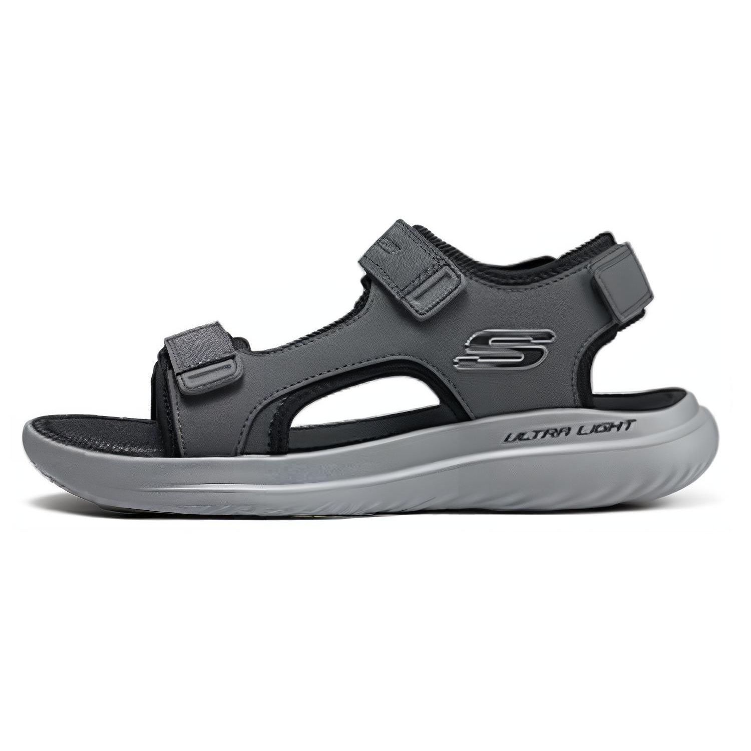 Skechers Sport Comfortable Versatile Beach Sandals Men sandals Gray 232893-CHAR 39.5