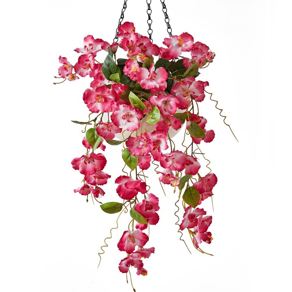 

Malus Spectabilis Fake Hanging Flower Silk Artificial Hanging Rattan Photography Props