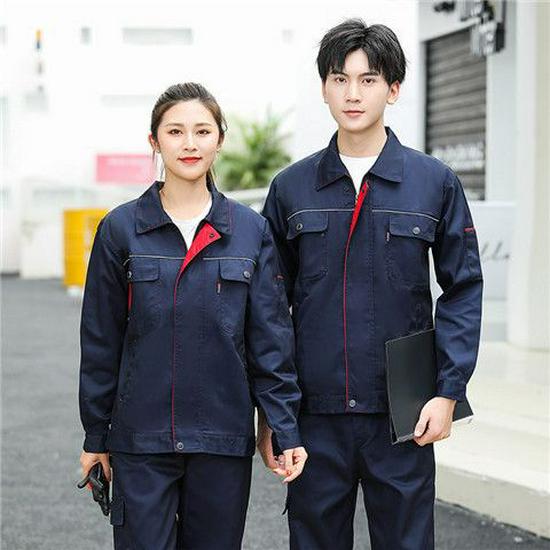 Langarm Arbeitskleidungs-Set für Damen und Herren - Strapazierfähige Uniform für Autoreparatur und Bau