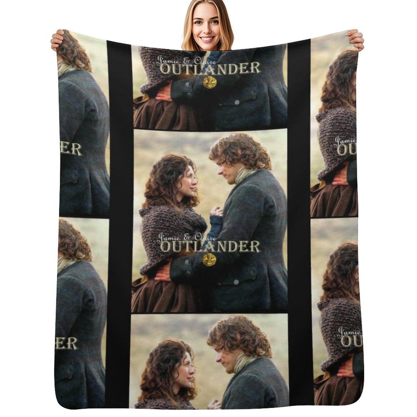 Creative Homewares Unisex Outlander - Jamie & Claire Fraser - Diana Gabaldon 6 Throw Blanket Plush Fuzzy Cozy Blanket For Couch Sofa