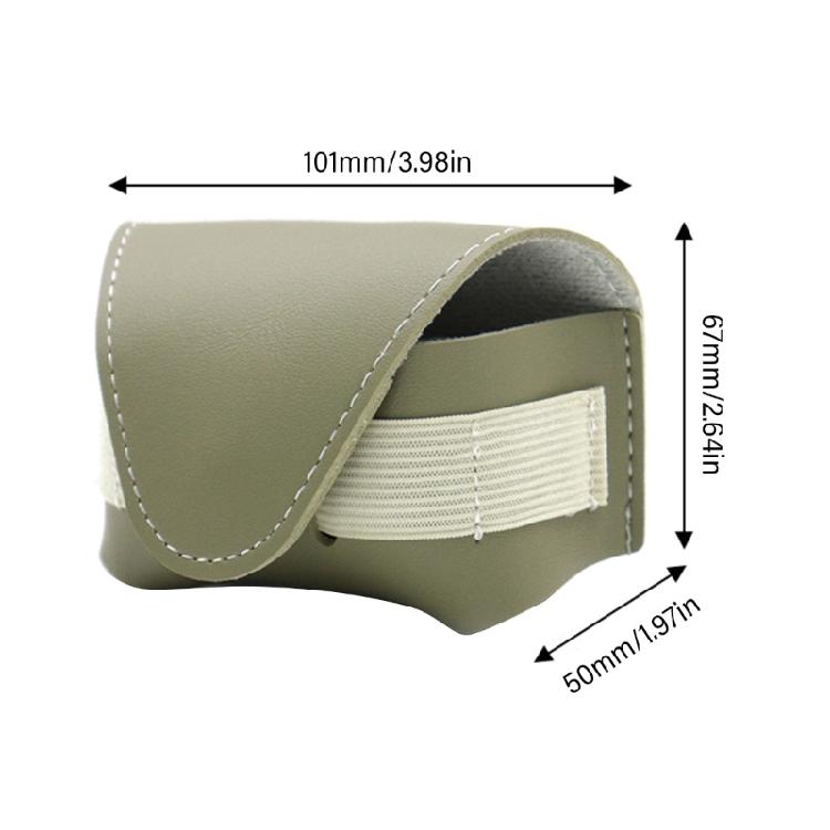 Golfs Balled Pouch Bag PU Leather Golfs Balled Storage Case Golfs Tees Holder Golf Balled Container Belt Waist Bag