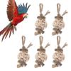 Bird Sepak Takraw Balls Toy Applewood Pet Bitten Rattan Ball for Hamster Birds Rabbits Parrots