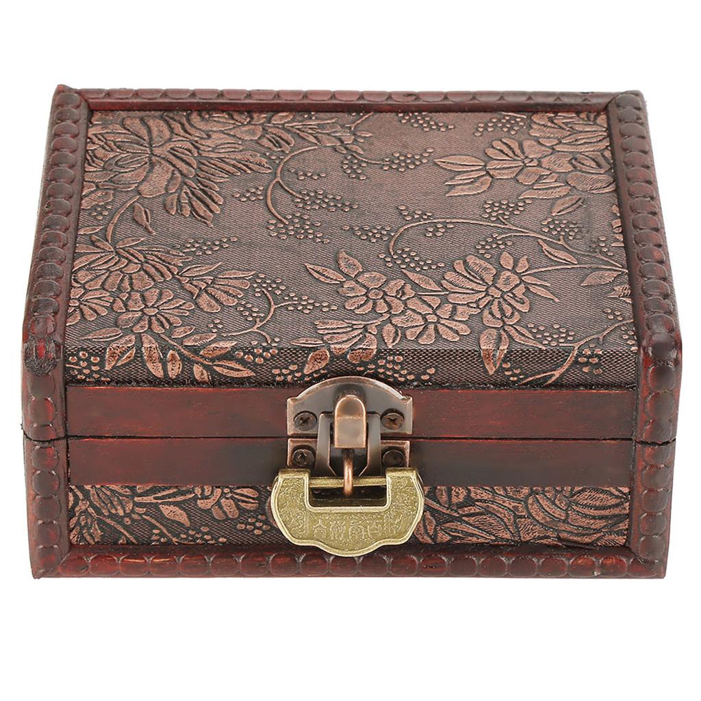 Retro European Style Wooden Jewelry Box Jewellery Storage Case