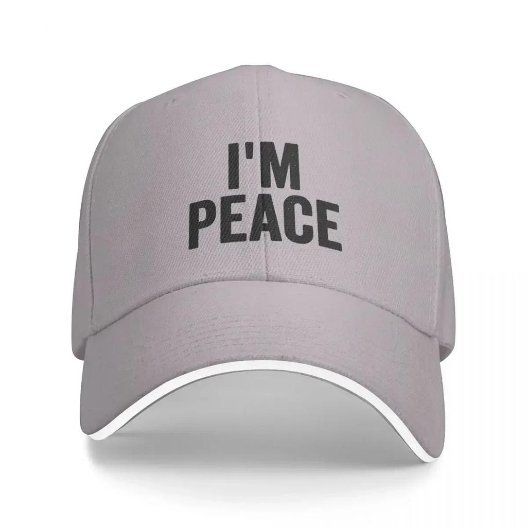 I'M PEACE - I COME IN PEACE Funny Couple's Matching Cap Casual Baseball Caps Adjustable Hat Hip Hop Summer Unisex Baseball Hats