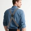 3.8cm Wide Work Suspenders Heavy Duty Anti-slip Suspenders Elastic Pants Braces  Casual Wear