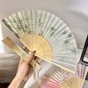 Butterfly Tassel Folding Fan Chinese Style Handheld Fan Vintage Bamboo Fan  Wedding