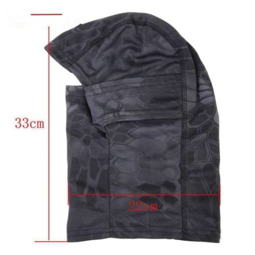 Camouflage 3-Way Balaclava Face Mask, Airsoft, Typhoon, Sports, Neck Gaiter, Outdoor Face Guard, Face Cover, Neck Guard, Helmet Inner for Cycling, Tou
