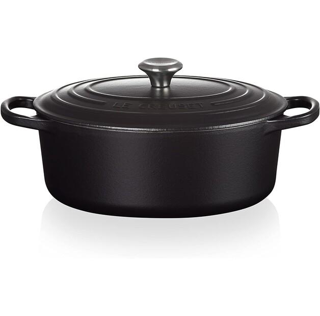 Жаровня Le Creuset Signature Gourmet круглая 30 см чёрная глянцевая 6,2 л (21179300000430)