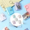 Waterproof PVC 2Inch Photo Album Holder with Keychain 20Photos Pocket Tear Resistant Construction for Protecting Memory