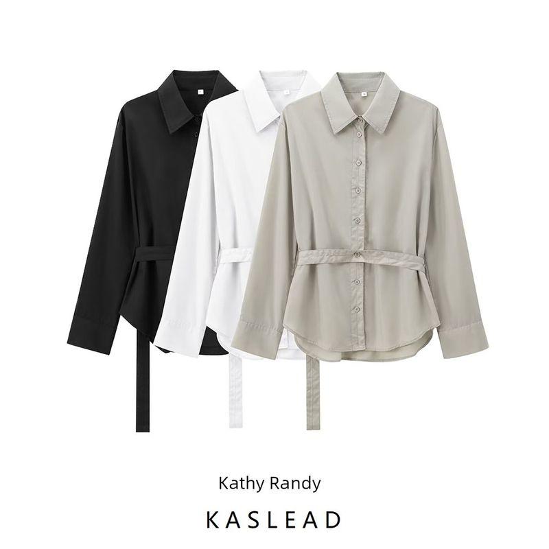 Kaslead New Arrival Women's Clothing Fashion Style Fashion Minimalist Variety of Wearing Poplin Shirt 2731289