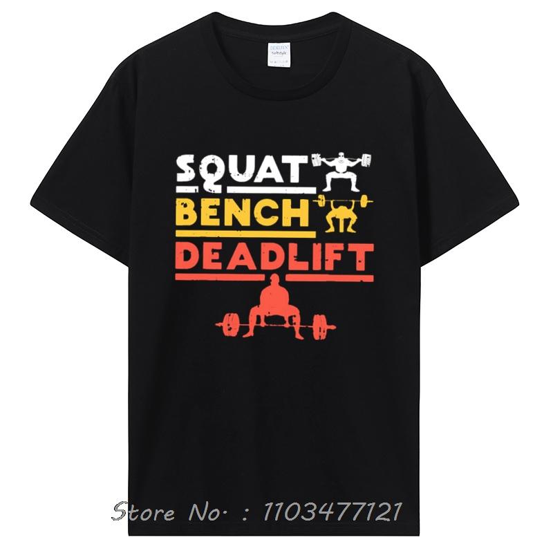 

Забавная футболка для пауэрлифтинга, приседаний, жима лежа, становой тяги, тяжелой атлетики, хлопок, уличная одежда, мужская одежда, подарки на день рождения, летняя футболка 4XL