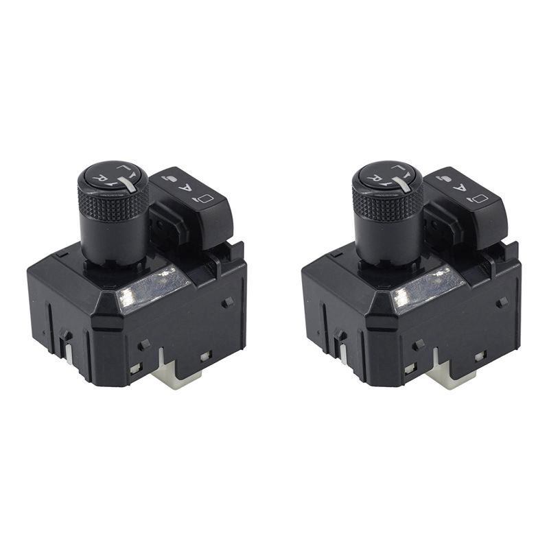 2X 183712 Car Rearview Mirror Master View Adjust Switch Button For Toyota Hilux Revo 2015- Car Accessory