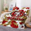 1Pc San Francisco 49ers Print Flannel Blanket, High quality Comfortable for All Seasons, Home Decor, Warmth and Comfort, Perfect for Gifts