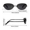 2022 Fashion Shades Rimless Wrap Around Sun Glasses Y2K Sunglasses 2000'S Punk Sunglasses