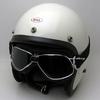 nannini Biker GOGGLE BLACK/CHROME × ANTI FOG CLEAR