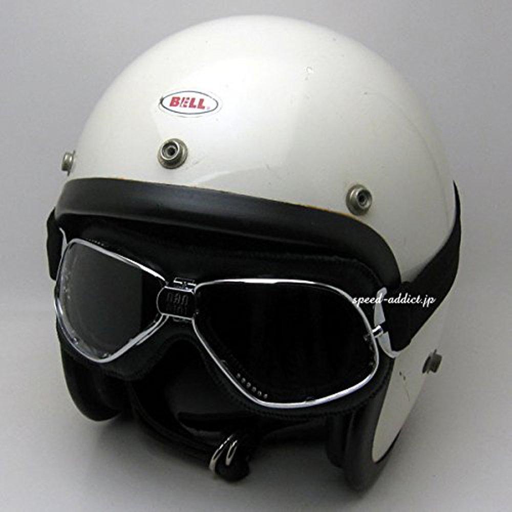 nannini Biker GOGGLE BLACK/CHROME × ANTI FOG CLEAR