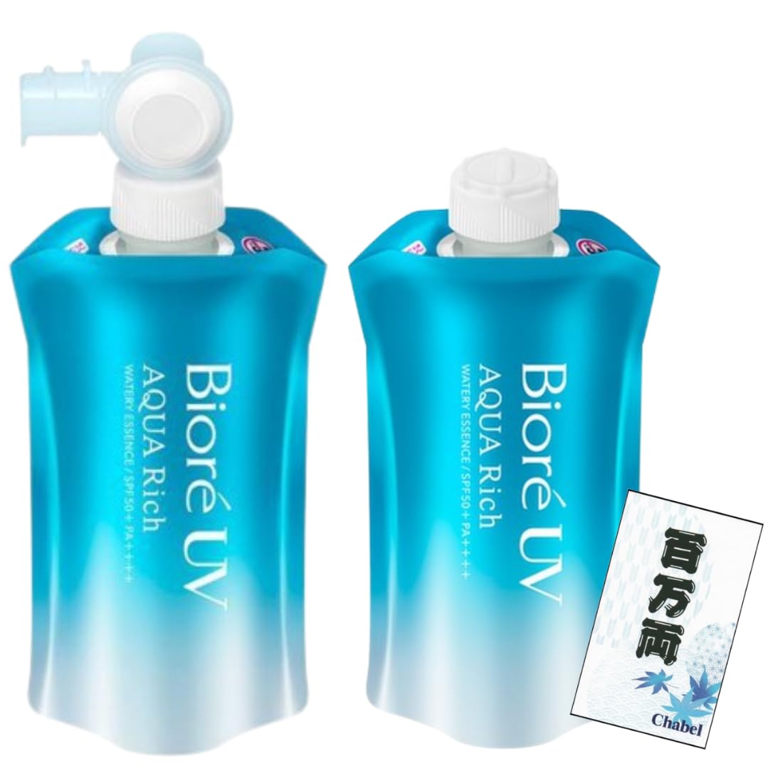 

Kao Biore UV Aqua Rich Watery Essence Свежий Пауч 120г Запасной блок 120г Лотерея Миллион Рё + + SPF50+ PA++++