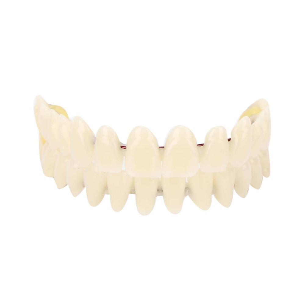 1Pair Removable Resin Denture Teeth Set Resin DIY False Teeth Dental Training Model  DIY Practice