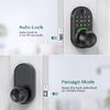 Tastatur Smart Türschloss mit Knauf, Yamiry Schlüsselloses Digitale Schloss mit Griff, Elektronischer Fingerabdruck-Knauf für Haustür, Passcode generieren