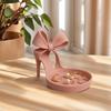 1 High Heel Shoe And Jewelry Rack | Ring Rack And Display Tray, Pink Desktop Storage Box,Jewelry Storage, Decorative Tray