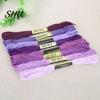 Colorful Thread 8Pcs 7.5m Cross Stitch Embroidery Cotton Skein DIY Craft Sewing Skeins for