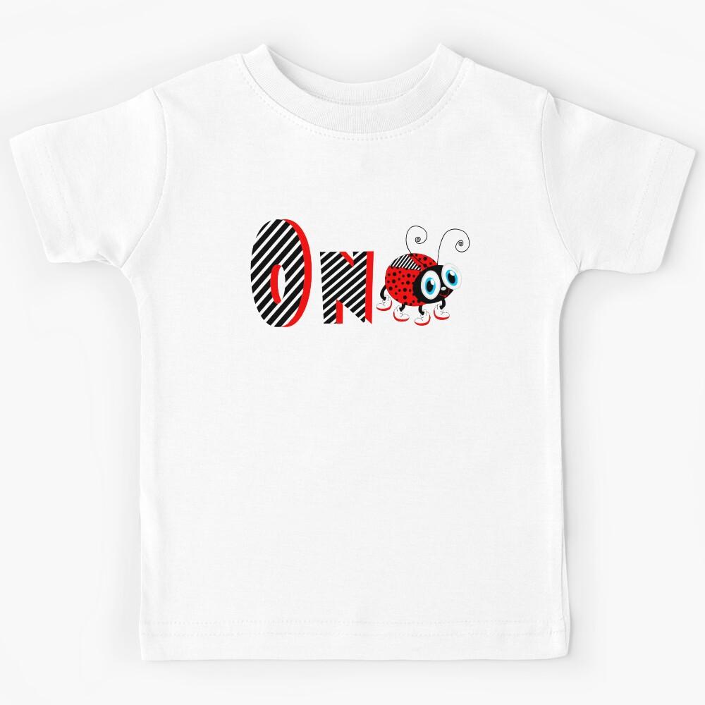 1nd Year Family Ladybug T-Shirts Gifts Daughter Kids T-Shirt 110