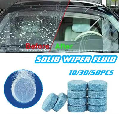 10/30/50PCS Car Windshield Washer Concentrated Clean Tablets Solid For Car Room Kitchen Window GlassToilet Cleaning Tablet