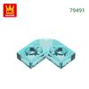 Non-Toxic 235Pcs/Lot 79491 1X1 Cutout Round Corner 2X2 Building Blocks Moc Accessories Compatible With Brick Toys Children Gift Box