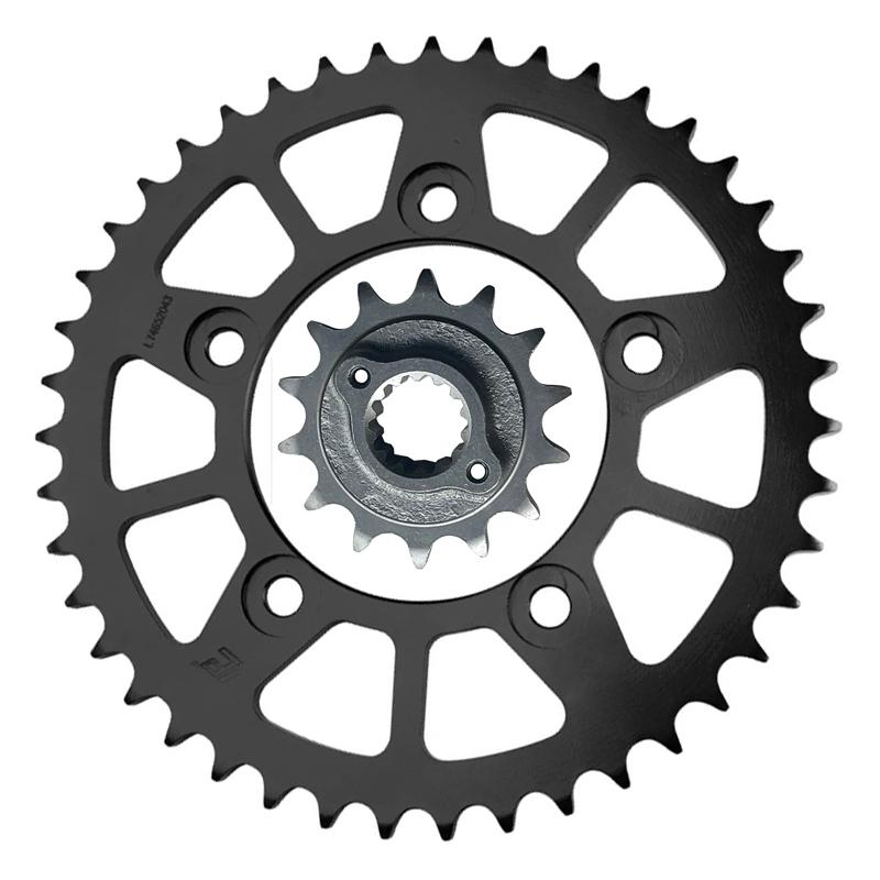 520 Motorcycle Front Rear Sprocket Set For Ducati 400 Scrambler 797 Monster 800 Scrambler Desert Sled 800Scrambler Full Throttle 15 Teeth 46Teeth