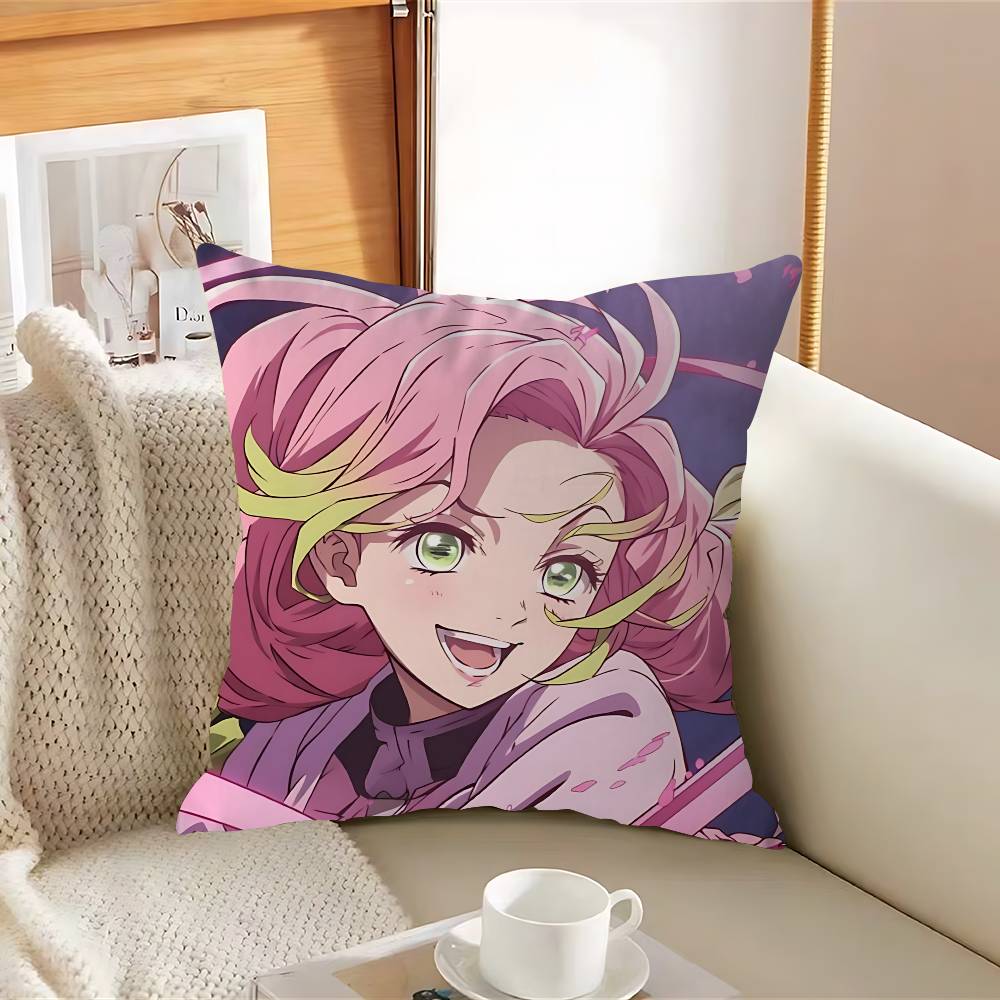 DemonS Slayer KanrojiS Mitsuri Pillow Case Removable Washable Cushion Cover – All-Season Soft Linen