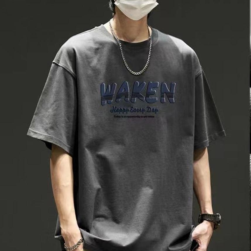 Summer Men T-shirts Cotton Short Sleeve T Shirt Comfortable Fabric Sportwear White Black Top