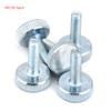 M5 Zinc Plated Carbon Steel Flat Knurled Head   Thumb Screws (M5*8; 5pcs)