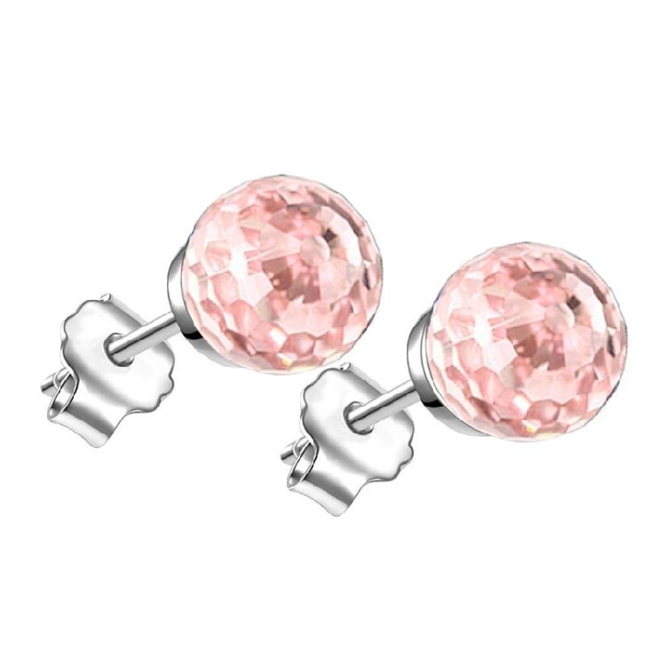 

Colorful Crystal Balls Earrings Handmade Fashionable Ear Studs Jewelry Gift for Women Girls Retro Style Accessories