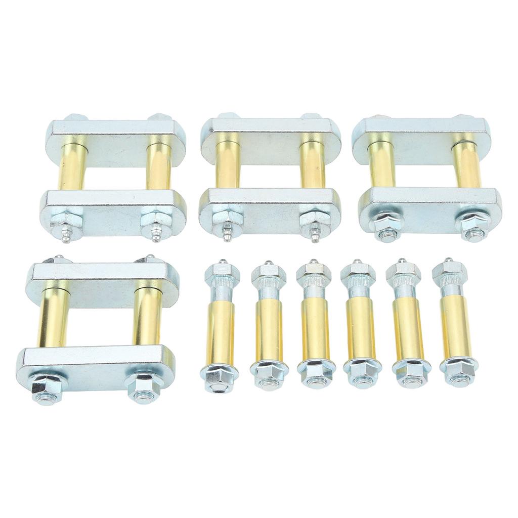 Heavy Duty Shackle Upgrade Kit with Bronze Bushings Tandem Axle RV Trailer Suspensions for CRE3000 with 2.25in Shackles