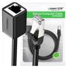 Ugreen Network Cable Nw112 Ethernet Extension Cable Rj45, Cat. 6, Ftp, With Metal Plug 1M, (Black)