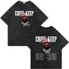 Rapper Chief Keef Tour 2026 Graphic T Shirts High Quality Vintage Washed T-shirt Men Women Casual Loose Short Sleeve T-shirts