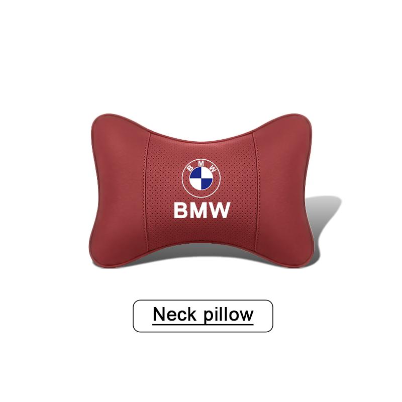 Car Headrest M-emblem Neck Pillow Auto Accessories For BMW E46 E90 E60 F30 F10 E39 E36 F20 G20 G30 E92 E87 E91 X5 E70 F11 E30 X3 BA8