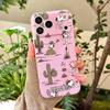Cute Cartoon Cactus Snoopy Kite Soft TPU Phone Case For iPhone 11 12 13 14 15 16 17 Pro Max Plus Air Funny Snoopy Holder Cover