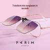Parim Women's Ultra-Light Polarized Clip-On Myopia Sunglasses