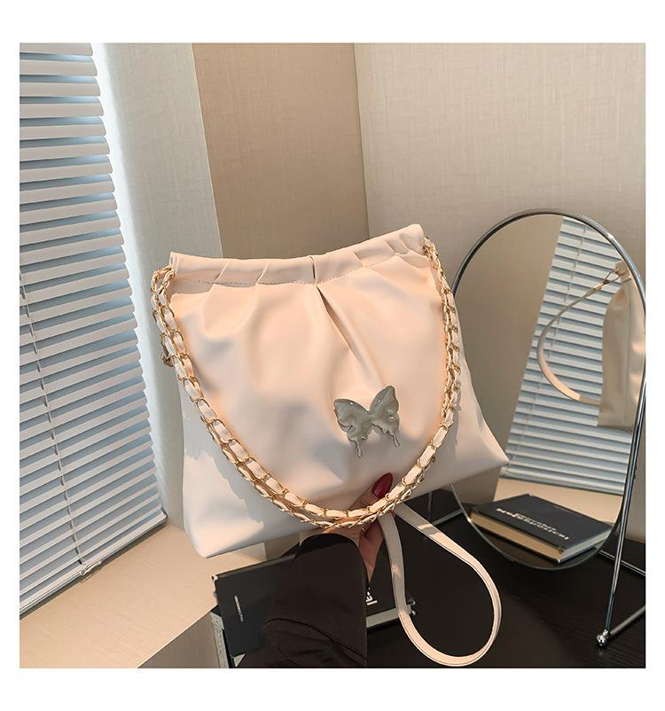 

Simple and fashionable shoulder commuter bag, popular small bag this year, women s 2024 summer new niche design messenger bag білий