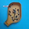 M-Portable Funnel Tray with Barrier Plug Small Items Organization Box Plastic Sorting Tray for Tools - Nut Bead Storage