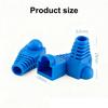 20Pcs Od6.5 Cable Connector Plug Cover Cat5E Cat6 Rj45 Ethernet Network Cable 10 Colors Strain Relief Boots Rj45 Connector Caps